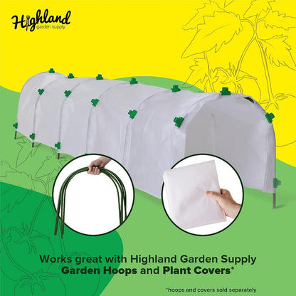 Greenhouse Clips Plant Cover Clamps for Greenhouse Net Cover Clips for Pipes & Hoop Snap Clamps for PVC Net Tunnel Green House Hoops Garden Row Film Cover Freeze Protection 1.5 inch 28 Pack