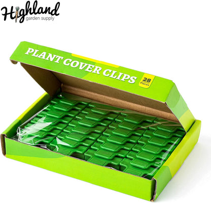 Greenhouse Clips Plant Cover Clamps for Greenhouse Net Cover Clips for Pipes & Hoop Snap Clamps for PVC Net Tunnel Green House Hoops Garden Row Film Cover Freeze Protection 1.5 inch 28 Pack
