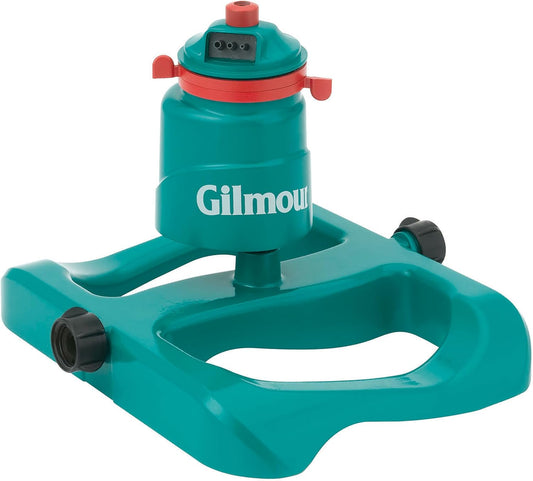 Medium Duty Circular Swivel Water Sprinkler with Sled Base, Rotating Sprinkler Head with Adjustable Spray Pattern, Lawn Sprinkler for Large Area Coverage