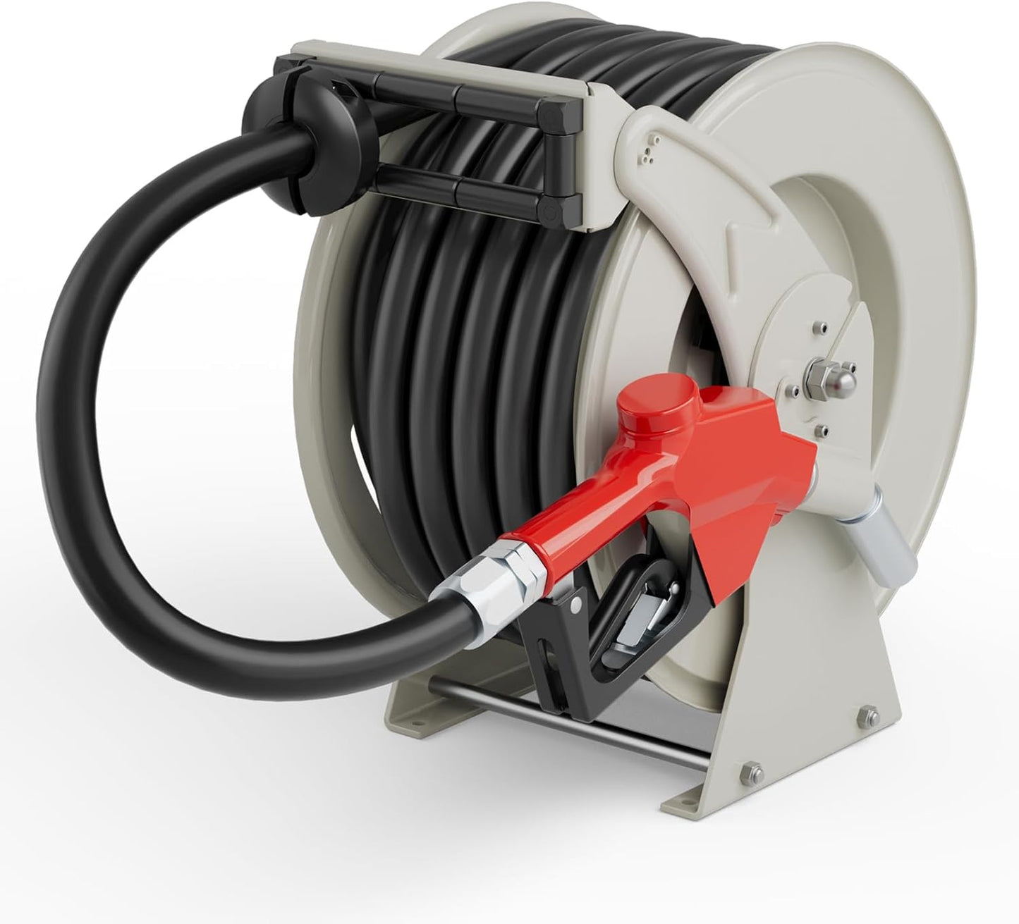 Diesel Fuel Hose Reel 3/4'' x 50ft, Retractable Reel with Fueling Nozzle
