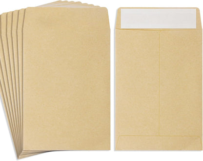 100 Pack Coin Envelope 3.23"×4.53",Brown Kraft Small Envelopes,Fully sealed seed envelope，Kraft Small Coin Envelopes,Seed Envelopes, Mini Envelope for Office, Home, School