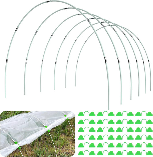 Greenhouse Hoops for Raised Beds, 36Pcs Fiberglass Garden Hoops Grow Tunnel