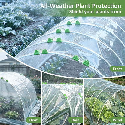Greenhouse Hoops for Raised Beds, 36Pcs Fiberglass Garden Hoops Grow Tunnel