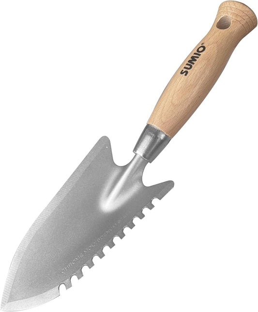 11.6" Weeding Trowel with Serrated Edge, Alloy Steel Digging Trowel Garden Shovel for Digging, Planting, and Loosening Soil