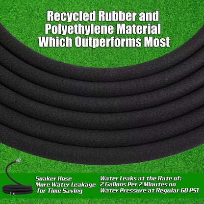 25ft Soaker Hose 5/8"Garden Drip Hoses Heavy Duty Irrigation（25ft）