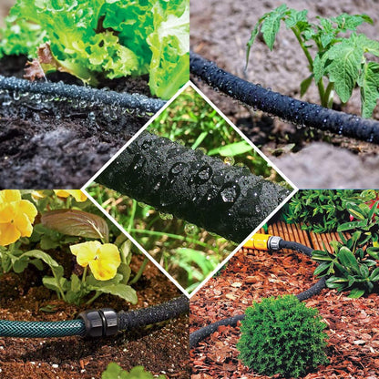 25ft Soaker Hose 5/8"Garden Drip Hoses Heavy Duty Irrigation（25ft）