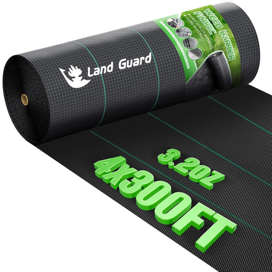 4ft x 300ft Weed Barrier Fabric Heavy Dusty, Ground Cover, Weed Mat, Woven Landscape Fabric for Garden, Lawn and Outdoor Project