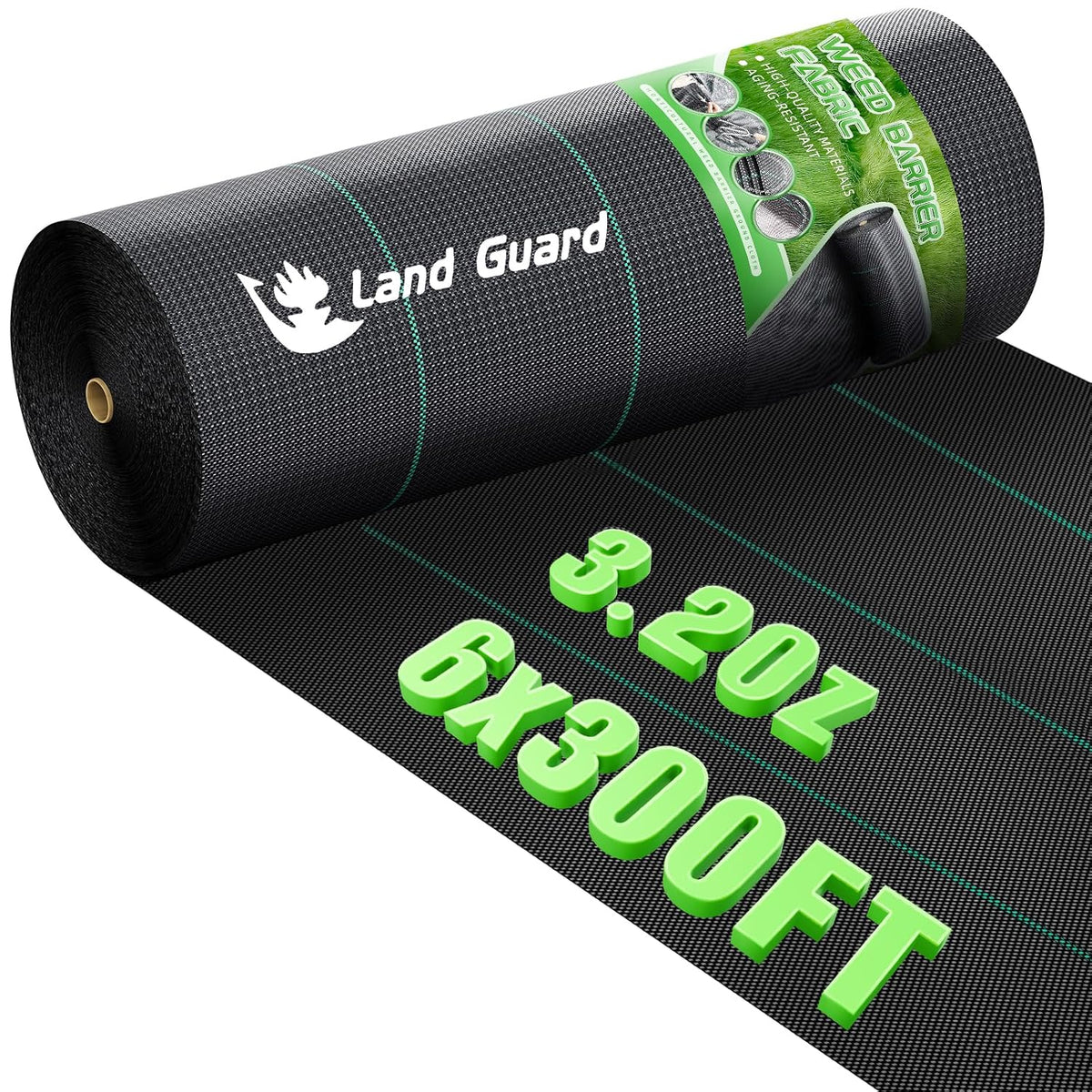 4ft x 300ft Weed Barrier Fabric Heavy Dusty, Ground Cover, Weed Mat, Woven Landscape Fabric for Garden, Lawn and Outdoor Project