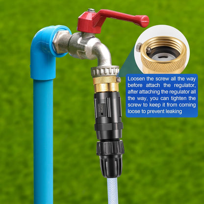 1 PC 25PSI Drip Irrigation Faucet Adapter Kit 1/2" Tubing to 3/4" Faucet