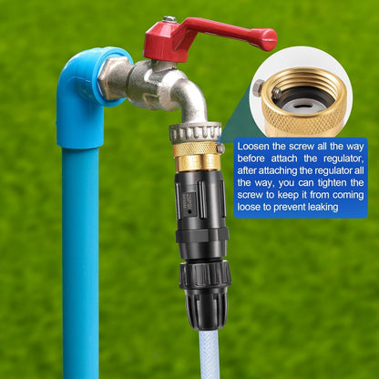 1 PC 25PSI Drip Irrigation Faucet Adapter Kit 1/2" Tubing to 3/4" Faucet
