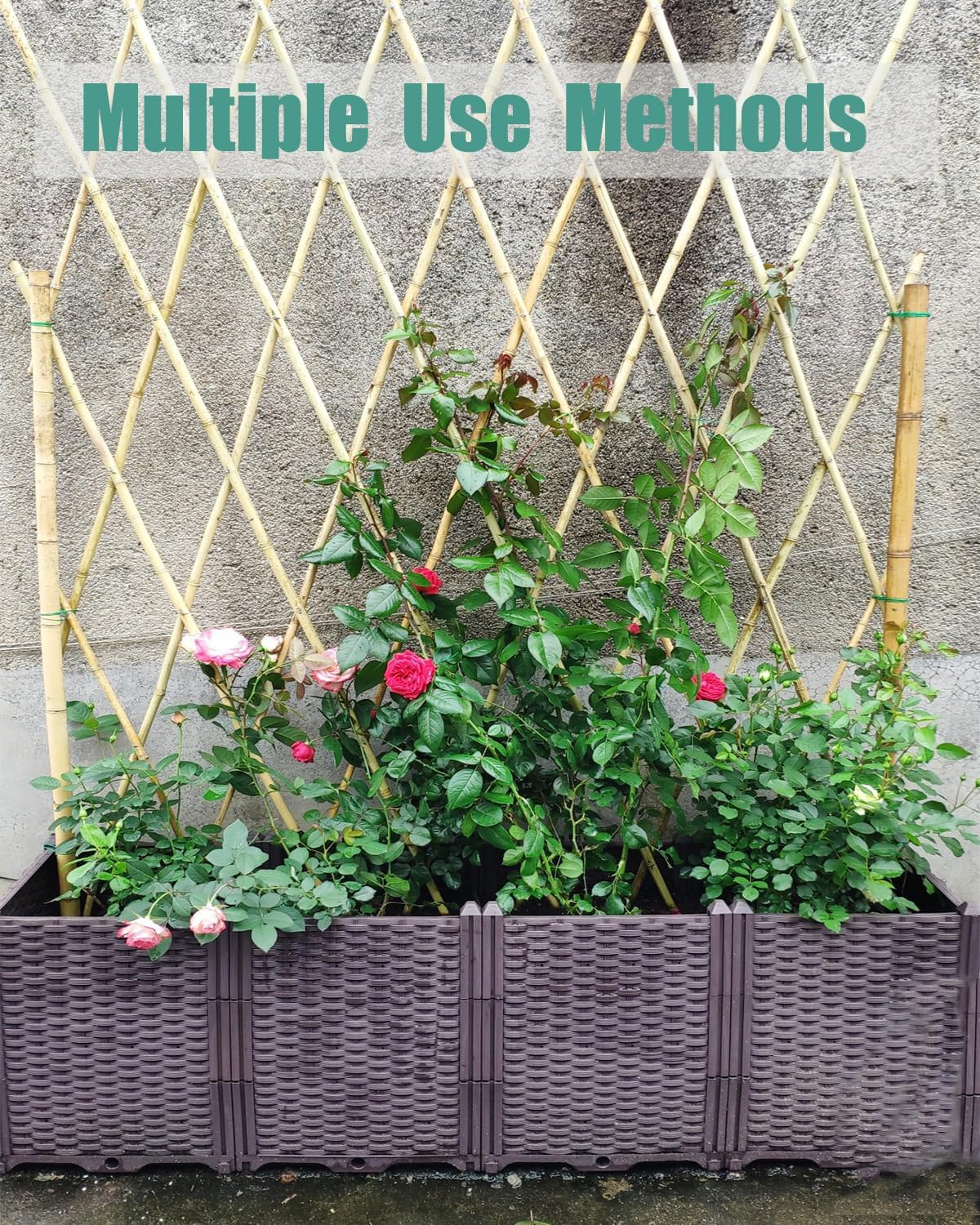 4 Ft Bamboo Stakes with 100 Twist Ties Natural Bamboo Garden Stakes for Tomatoes Cucumber Grapes Pole Beans Trees Potted Dahlia Flowers and Climbing Plants - Pack of 25