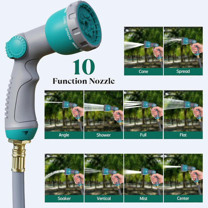 5/8" x 100 ft Retractable Garden Hose Reel, Heavy Duty Water Hose Reel
