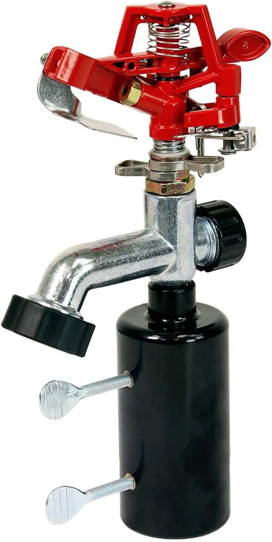 4984 T-Post Impact Sprinkler, 360-Degree Coverage up to 85 Ft