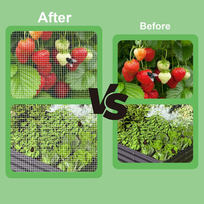 2 Pack Garden Netting for Raised Beds, Raised Beds Bug Net with Drawstring