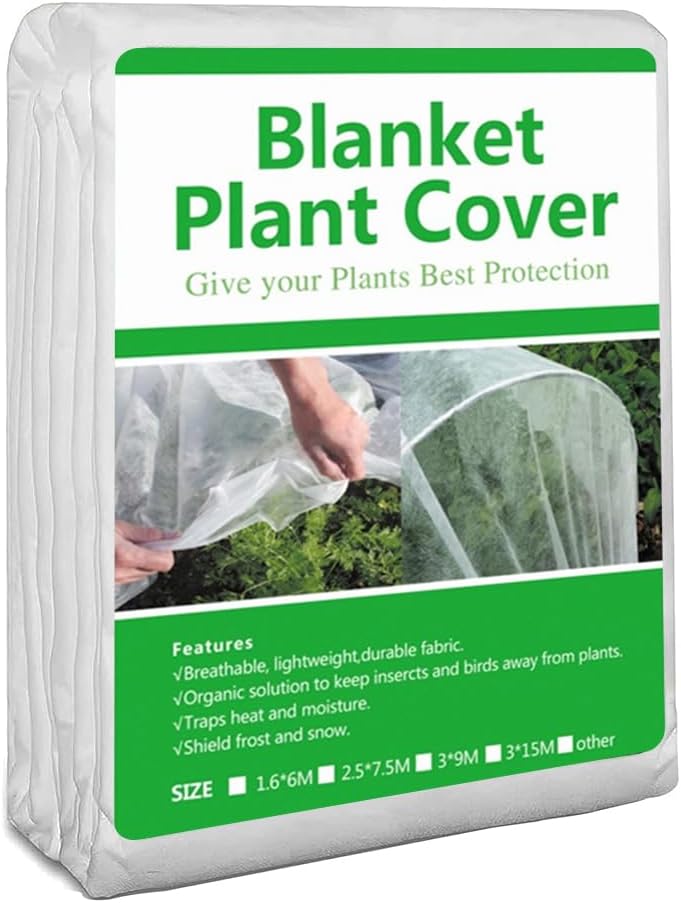 Plant Covers Freeze Protection 1.0oz Frost Blanket for Garden Winter Physical Barrier(10x50FT)