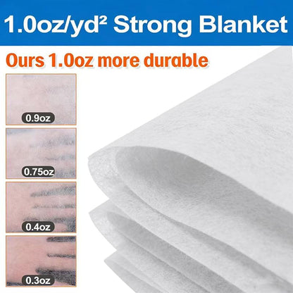 Plant Covers Freeze Protection 1.0oz Frost Blanket for Garden Winter Physical Barrier(10x50FT)