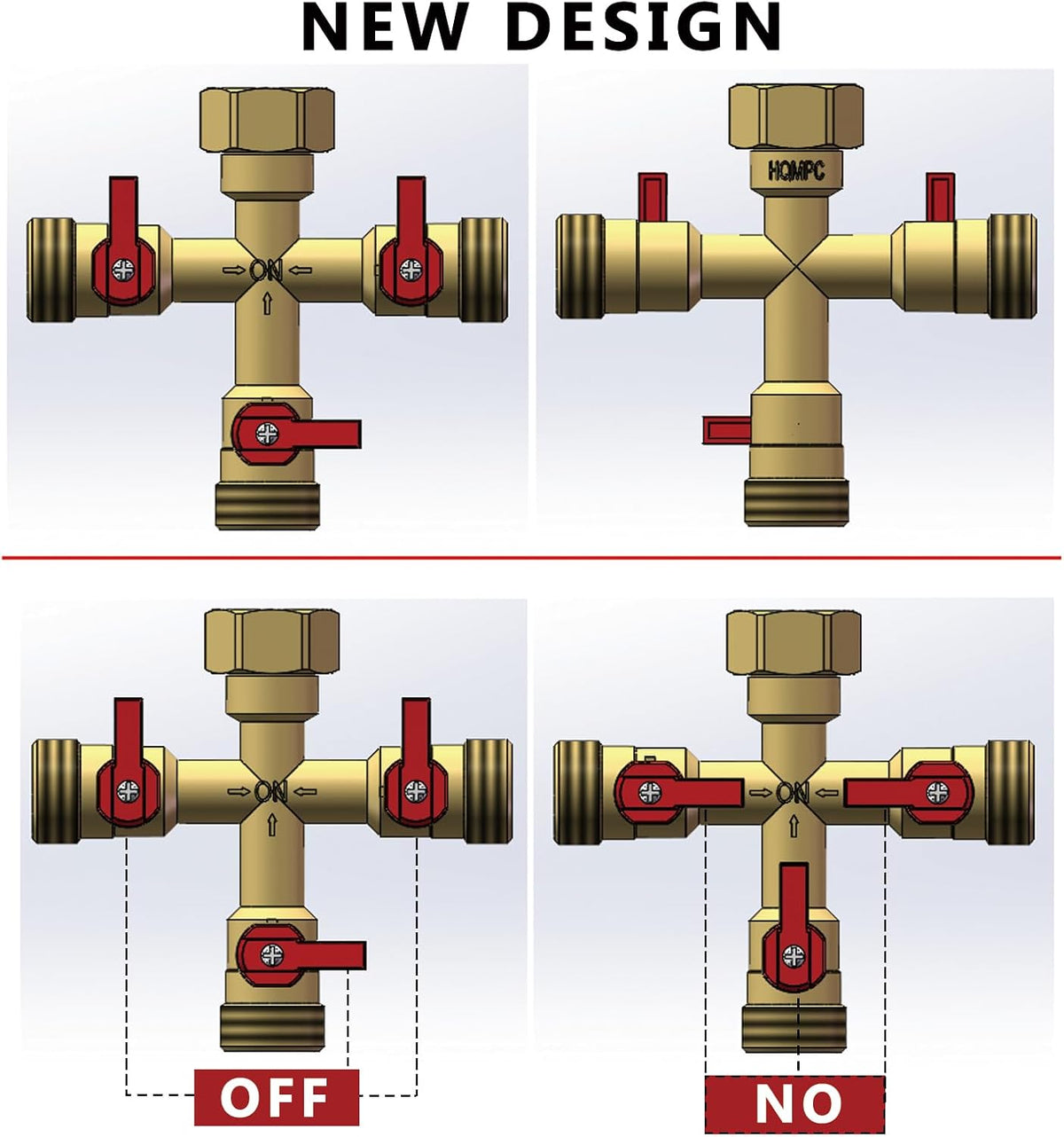 3/4" hose splitter 2 way water splitter male connectors allows you to run 2 hoses, hose quick connectors, hose spigot