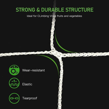 Trellis Netting, Heavy-Duty Garden Plant Trellis Netting for Climbing Plants, Outdoor Indoor Grow Net for Beans Tomatoes Peas Pumpkin Flowers, 6x30ft, 1 Pack