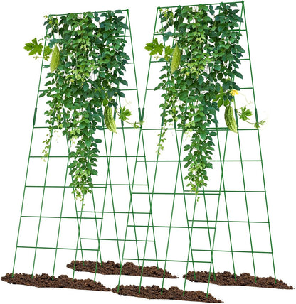 Cucumber Trellis 2 Pack, 59" H Foldable A-Frame Garden Trellis