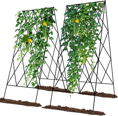 Cucumber Trellis 2 Pack, 59" H Foldable A-Frame Garden Trellis