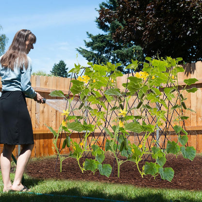 Cucumber Trellis 2 Pack, 59" H Foldable A-Frame Garden Trellis