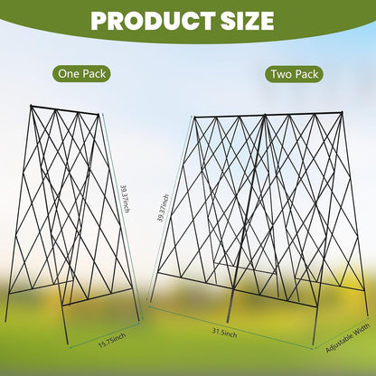 Cucumber Trellis 2 Pack, 59" H Foldable A-Frame Garden Trellis