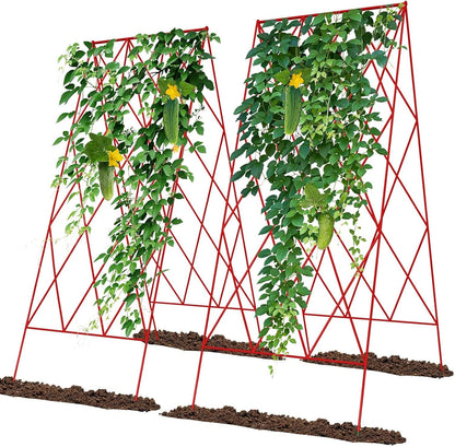 Cucumber Trellis 2 Pack, 59" H Foldable A-Frame Garden Trellis