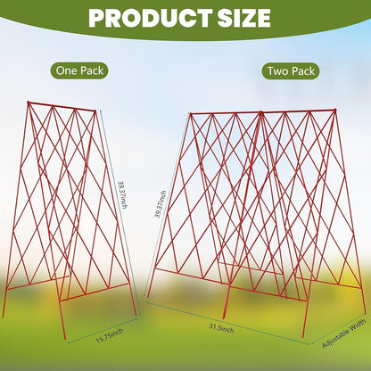 Cucumber Trellis 2 Pack, 59" H Foldable A-Frame Garden Trellis
