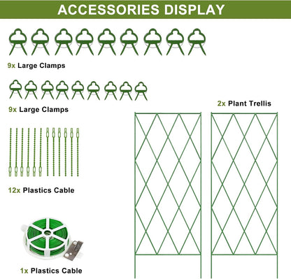Cucumber Trellis 2 Pack, 59" H Foldable A-Frame Garden Trellis