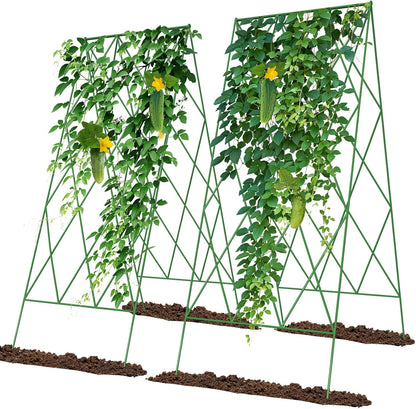 Cucumber Trellis 2 Pack, 59" H Foldable A-Frame Garden Trellis