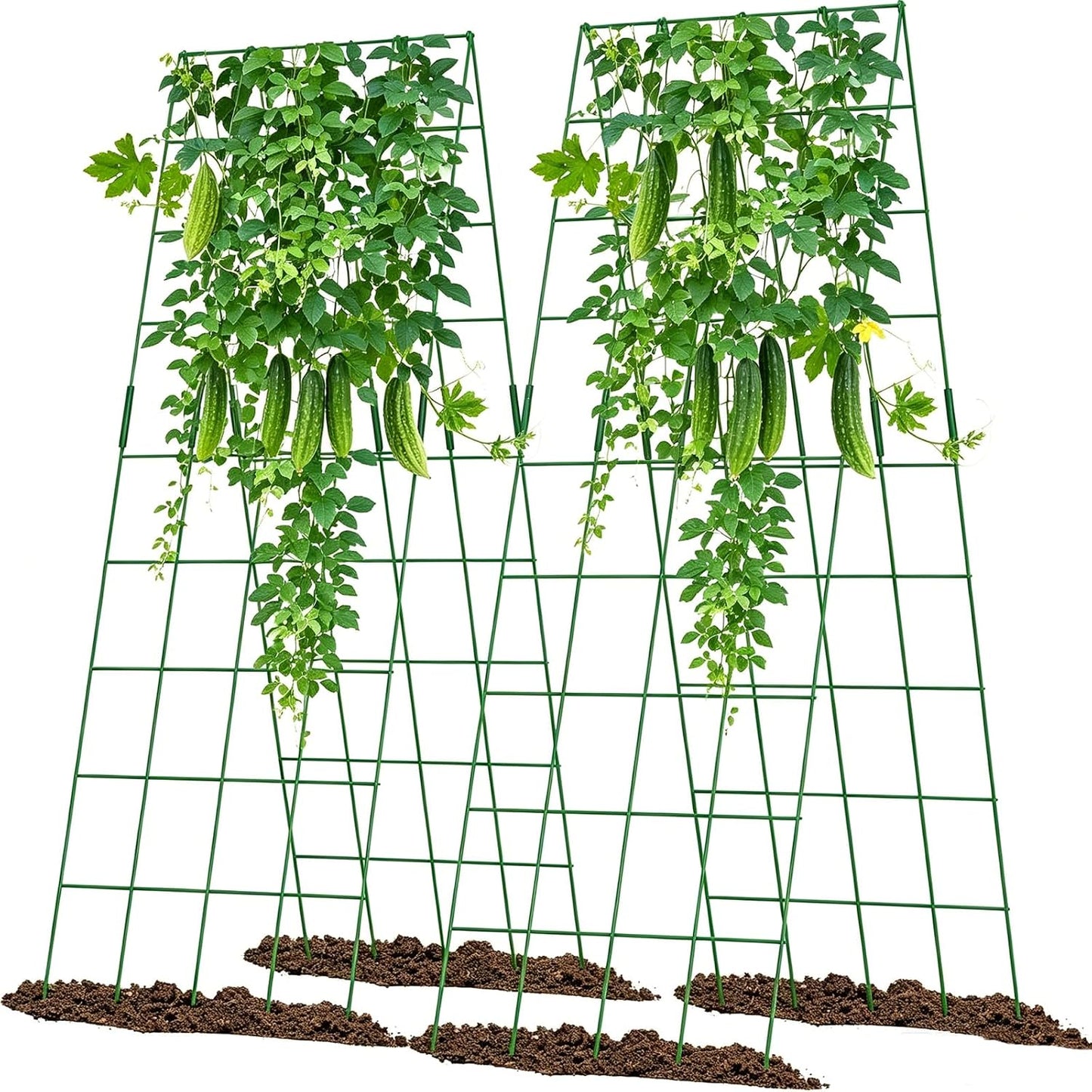 Cucumber Trellis 2 Pack, 59" H Foldable A-Frame Garden Trellis