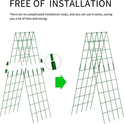 Cucumber Trellis 2 Pack, 59" H Foldable A-Frame Garden Trellis