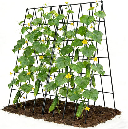 Cucumber Trellis 2 Pack, 59" H Foldable A-Frame Garden Trellis