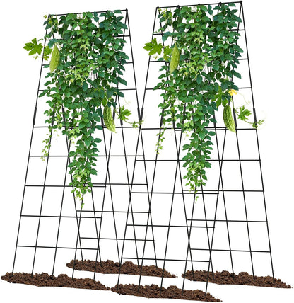 Cucumber Trellis 2 Pack, 59" H Foldable A-Frame Garden Trellis