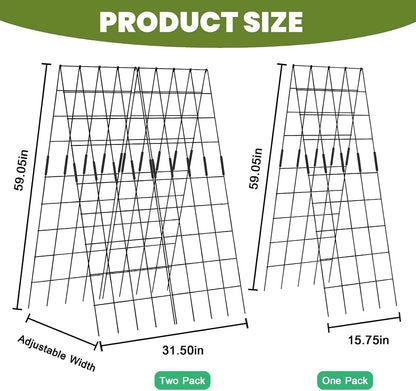 Cucumber Trellis 2 Pack, 59" H Foldable A-Frame Garden Trellis