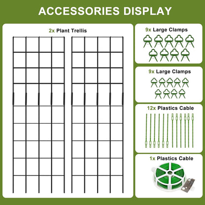 Cucumber Trellis 2 Pack, 59" H Foldable A-Frame Garden Trellis