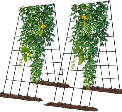 Cucumber Trellis 2 Pack, 59" H Foldable A-Frame Garden Trellis