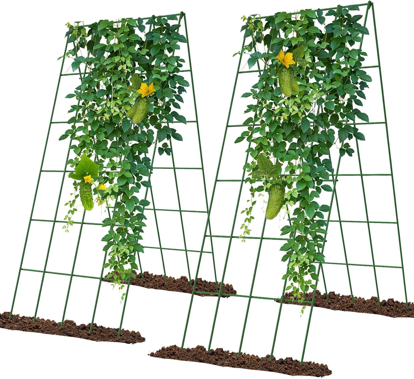 Cucumber Trellis 2 Pack, 59" H Foldable A-Frame Garden Trellis