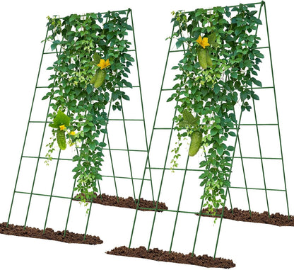Cucumber Trellis 2 Pack, 59" H Foldable A-Frame Garden Trellis