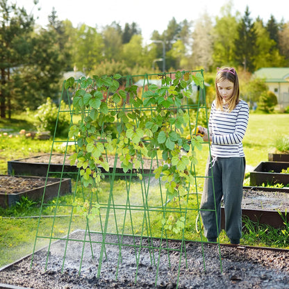 Cucumber Trellis 2 Pack, 59" H Foldable A-Frame Garden Trellis