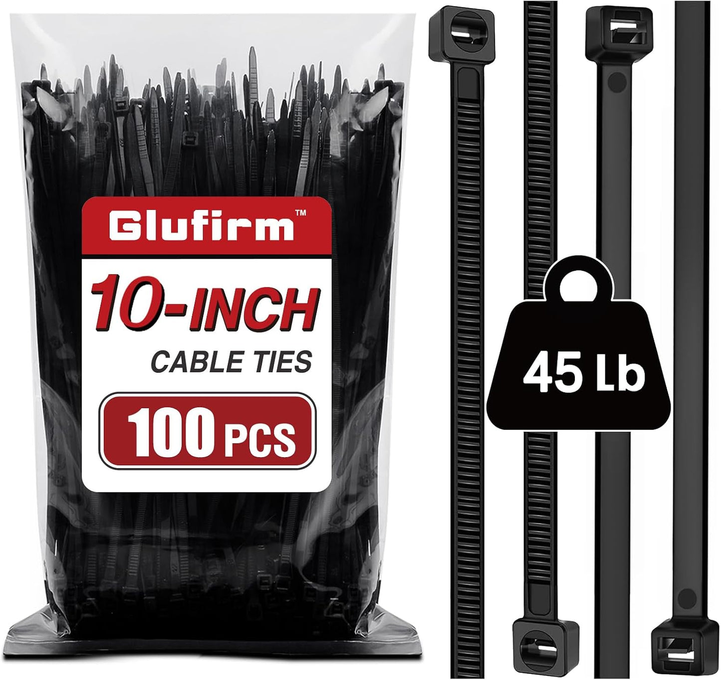 Green Zip Ties, Zip Ties Assorted Sizes 4/6/8/12 inch, 200 Pack, 18-50 lb Tensile Strength, Zipties, Green Cable Ties for Christmas, Garden, Plants, Floral Arrangements