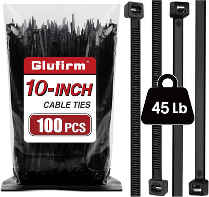Green Zip Ties, Zip Ties Assorted Sizes 4/6/8/12 inch, 200 Pack, 18-50 lb Tensile Strength, Zipties, Green Cable Ties for Christmas, Garden, Plants, Floral Arrangements
