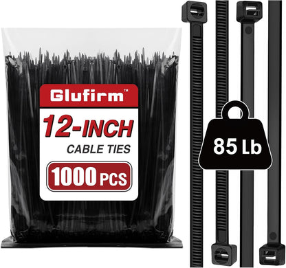 Green Zip Ties, Zip Ties Assorted Sizes 4/6/8/12 inch, 200 Pack, 18-50 lb Tensile Strength, Zipties, Green Cable Ties for Christmas, Garden, Plants, Floral Arrangements