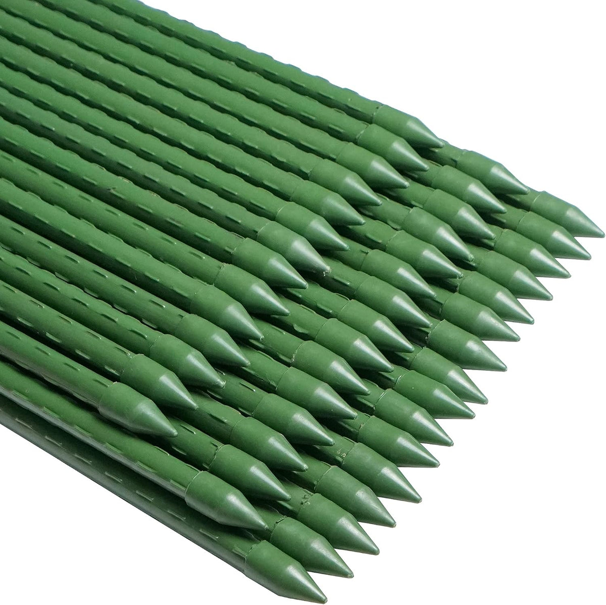 Garden Stakes 48 inch 4ft Sturdy Tomato Stakes, Plant Stakes for Outdoor Plants, Metal Plant Support Sticks for Gardening, Pack of 30