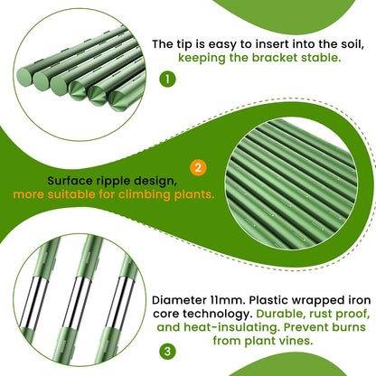 Cucumber Trellis, 50" X 47" U-Shape Garden Trellis for Climbing Plants Outdoor, Arch Trellis Cucumber for Raised Bed, Foldable Plant Support for Vine/Vegetable/Tomato/Zucchini/Pea