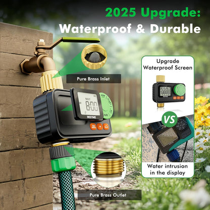 RF Remote Controlled Sprinkler Timer for Garden Hose