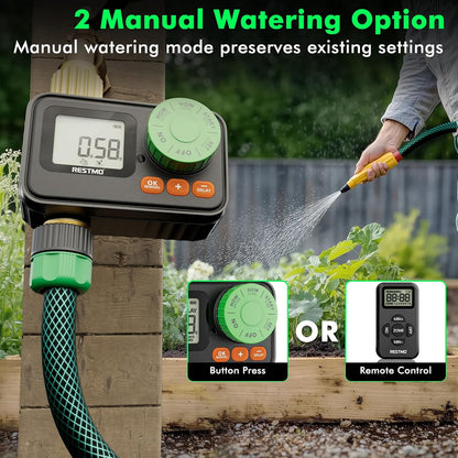 RF Remote Controlled Sprinkler Timer for Garden Hose
