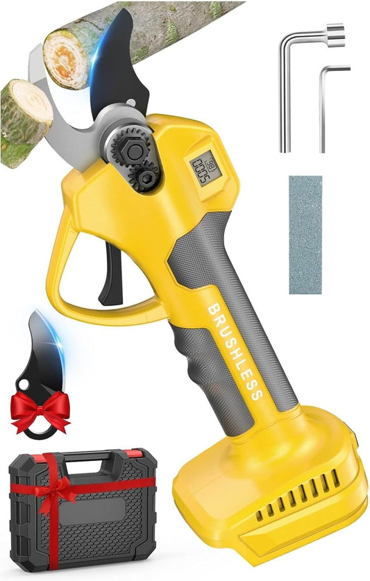 Electric Pruning Shears for DeWalt 20V Max Cordless1.4 Inches Branch Cutter Battery Pruning Shears with LCD Display Power Scissors for Gardening Tree Trimming, Bare Tool Only (NO Battery)