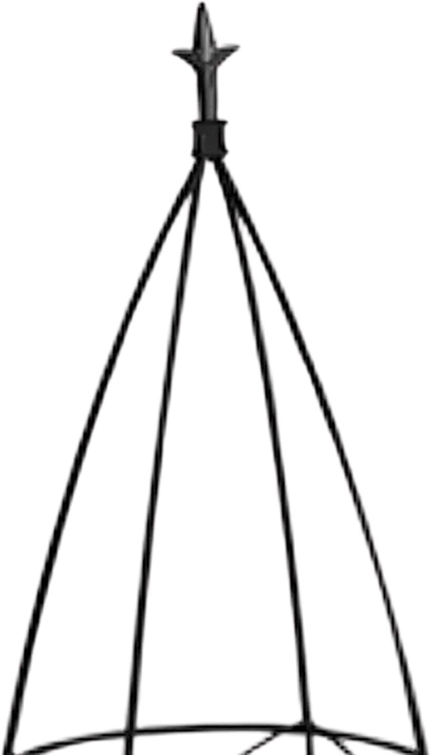 89357 Circular Obelisk with Finial, Black, 36-Inch