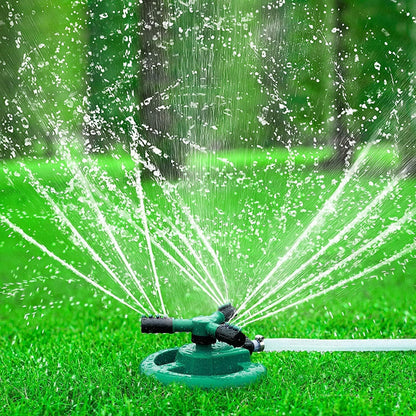 Garden Sprinkler 360 Degrees Adjustable Rotation Lawn Sprinkler Oscillating Water for Yard Large Area Plant Irrigation and Kids Playing (Sea Green)